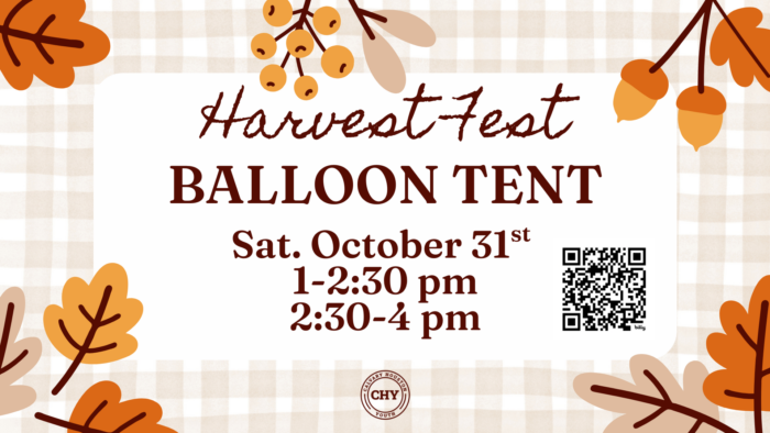 Youth Harvest Fest Balloon Tent Service Project