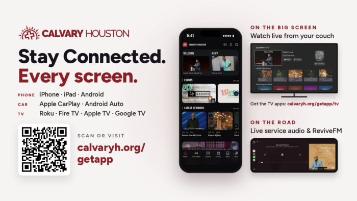 Stay Connected with Calvary Houston